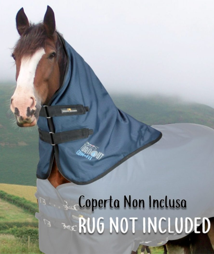 Copricollo per coperta impermeabile Horses con imbottitura 150g e tessuto esterno 600 denari modello turnout comfit - foto 1