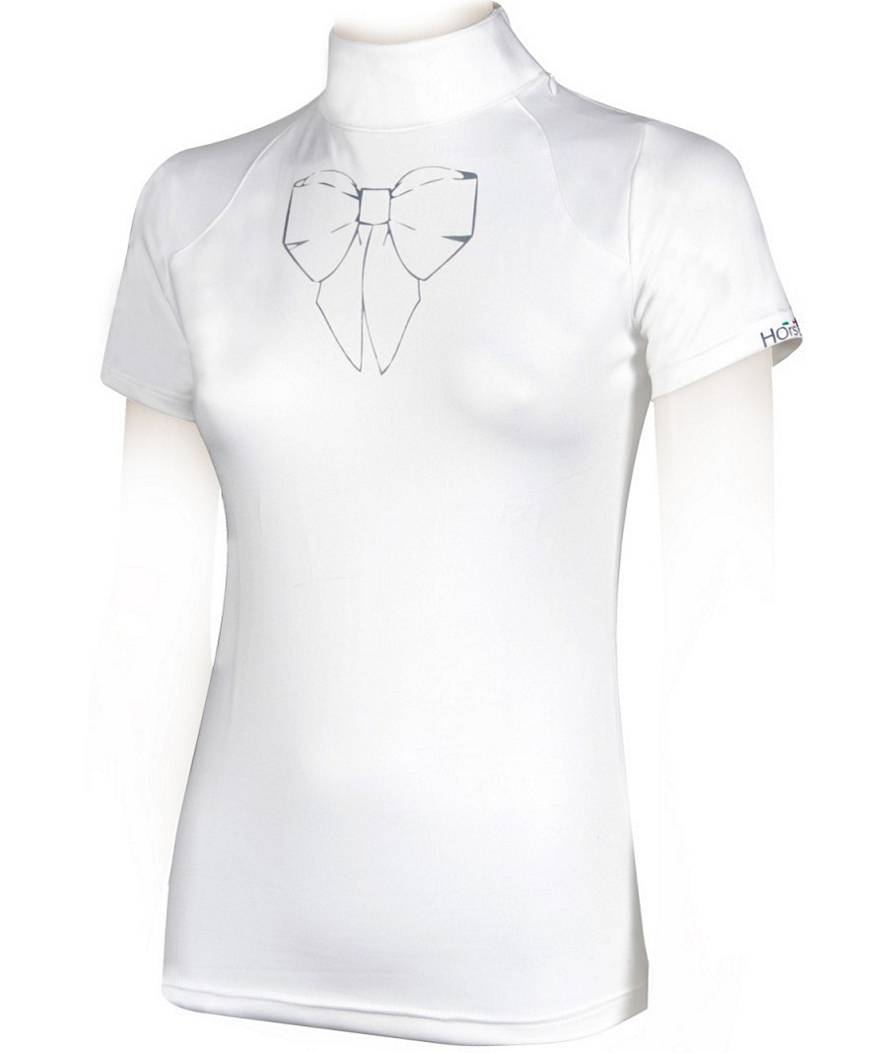 T-Shirt da gara con fiocco stampato modello Bow