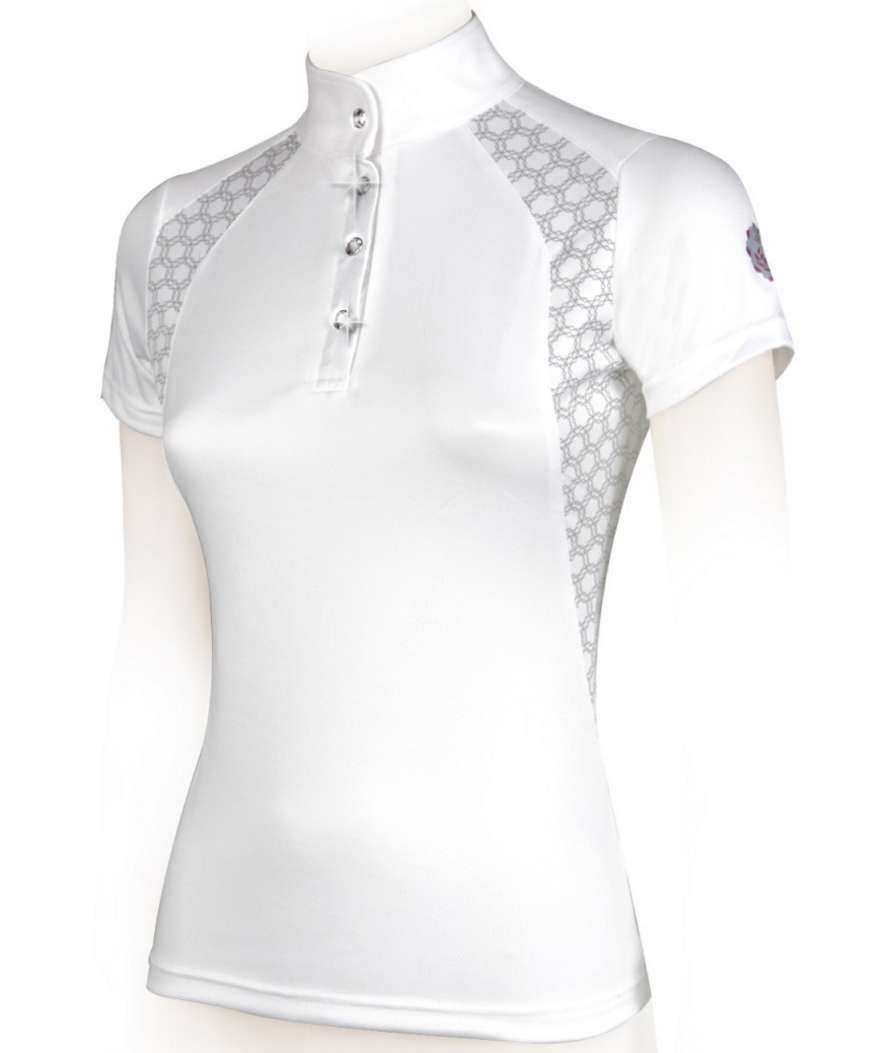 T-Shirt da concorso equitazione per donna modello Hexagon - foto 1