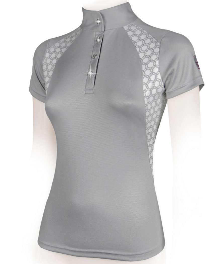 T-Shirt da concorso equitazione per donna modello Hexagon - foto 2