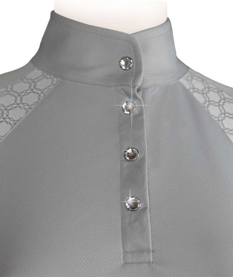 T-Shirt da concorso equitazione per donna modello Hexagon - foto 3