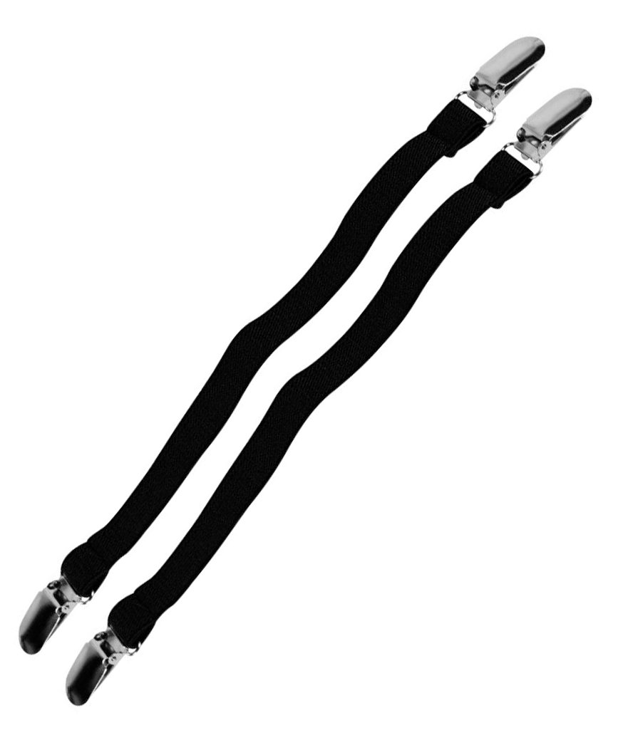 Cinturini elastici con clips in metallo per pantaloni jodhpurs