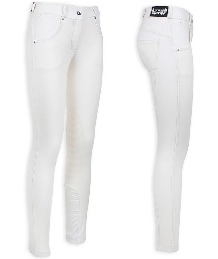 Pantaloni Equitazione da donna in tessuto stretch modello Light Cristal - foto 2