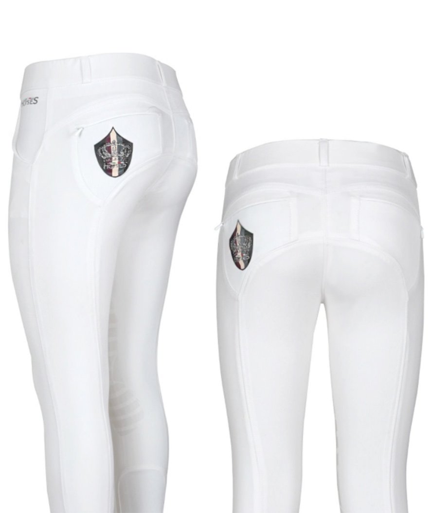 Pantaloni da equitazione per donna Horses modello Crown Pro - foto 5