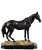 Statua cavallo modello Baio realizzato in materiale sintetico