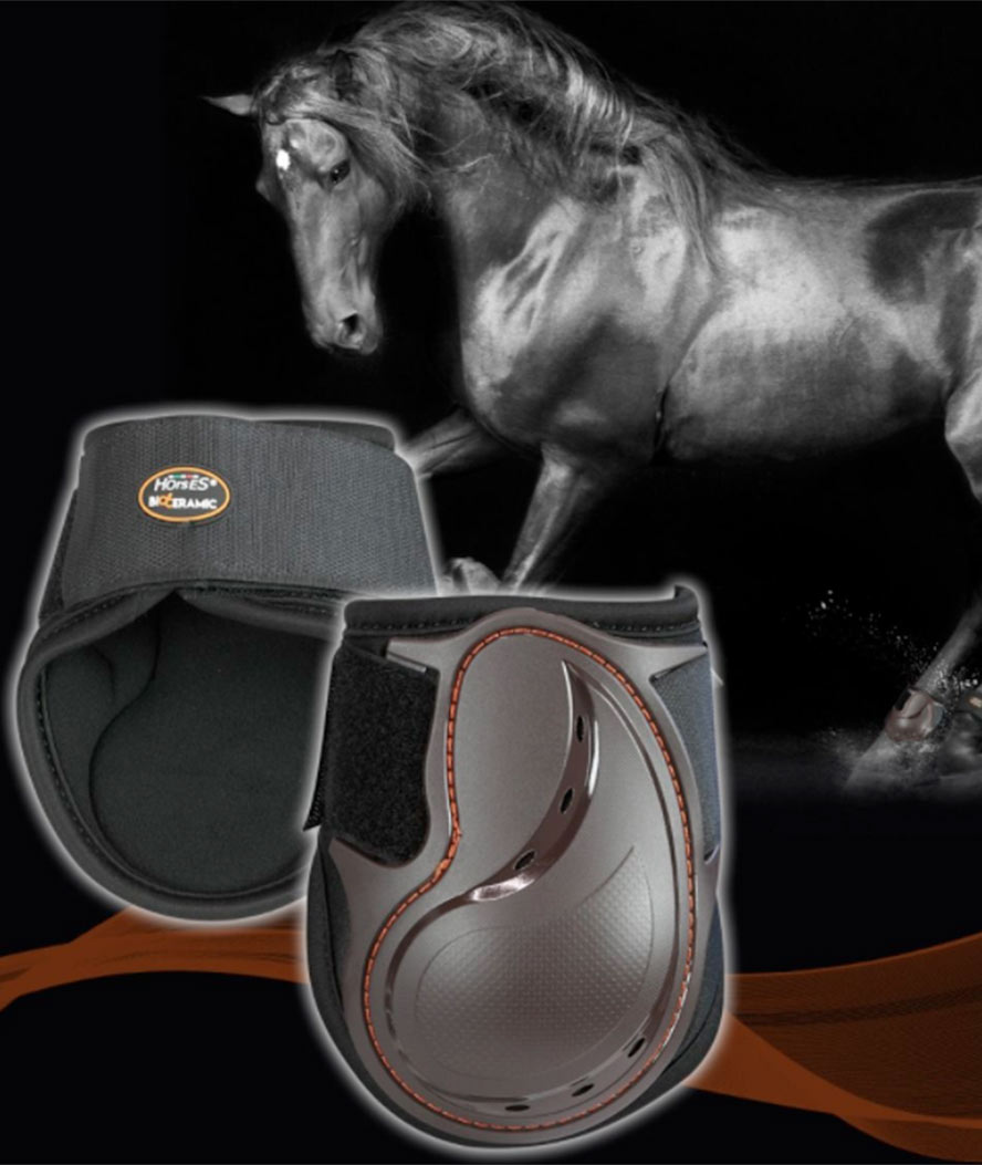 Paranocche in similpelle Horses in bio ceramica