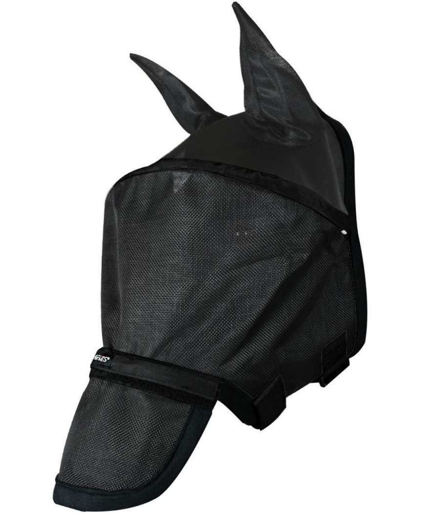 Maschera per cavalli antimosche con coprinaso rimuovibile modello Big Mask - foto 1