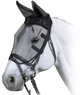 Maschera antimosche adatta montare cavalli