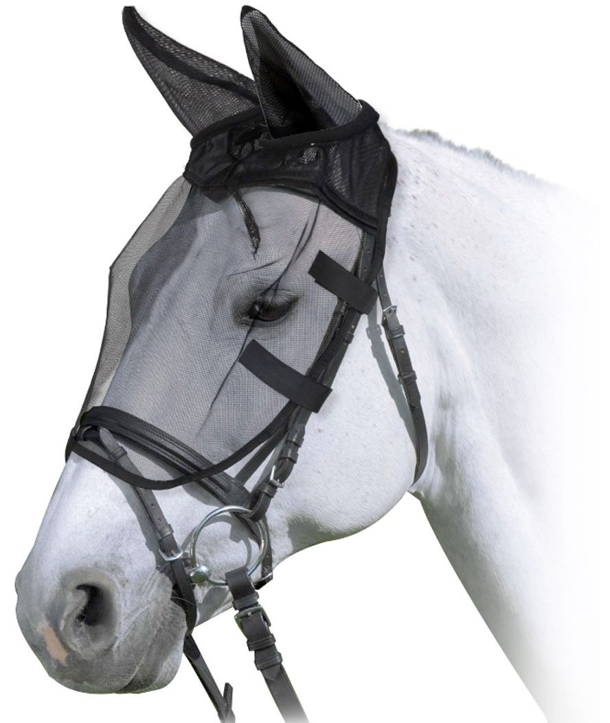 Maschera antimosche per cavalli adatta da utilizzare anche per montare