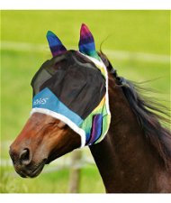 Maschera antimosche Horses modello Fly Shield Rainbow