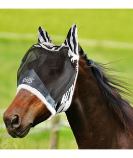 Maschera Horses modello Fly Shield Zebra