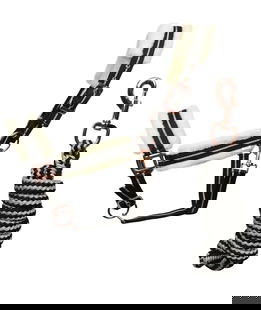 Cavezza in nylon rivestita in agnello sintetico con Longhina Horses linea Kara