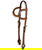 Briglia western ad orecchio in cuoio liscio con borchie e strass Hokla Ear