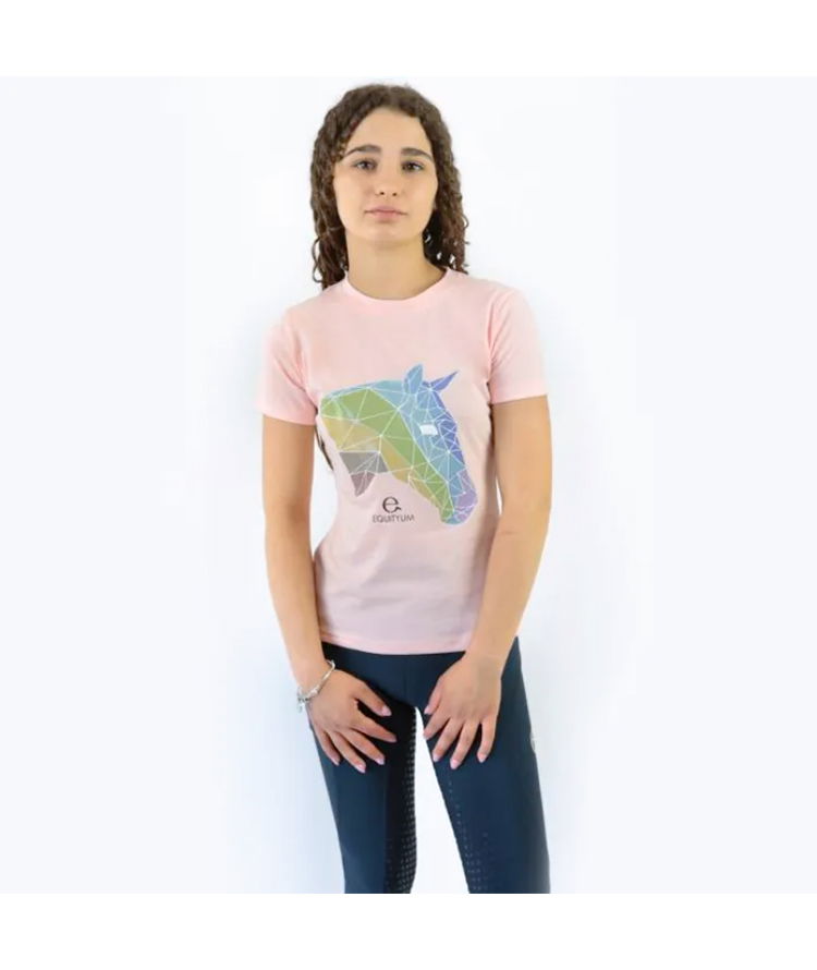 T-Shirt Equitazione Donna modello Top con stampa multicolor - foto 4