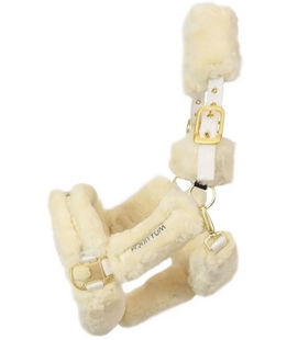 Cavezza modello Elysia in nylon con pelo sintetico e doppia regolazione