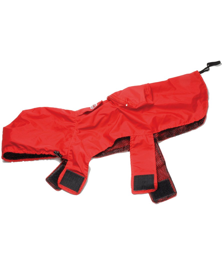 PROMOZIONE Impermeabile tascabile per cani resistente con chiusura in tessuto a strappo BLU TAGLIA M 35 CM - foto 1