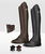 PROMOZIONE Ghette modello Ilizia in morbida pelle di vitello con rinforzo interno in tela, cerniera ed elastico NERO MISURA 2