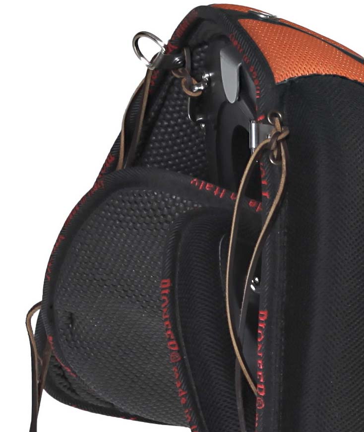 PROMOZIONE Sella Scafarda in tessuto Air-mesh e neoprene speciale per il trekking e l'endurance in stile militare e maremmano, con sottopancia NERO - foto 1