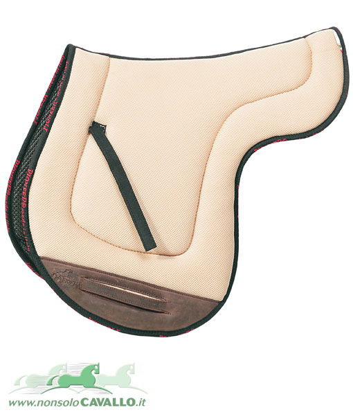 Sottosella inglese in neoprene e tessuto airmesh traspirante con imbottitura in ovatta