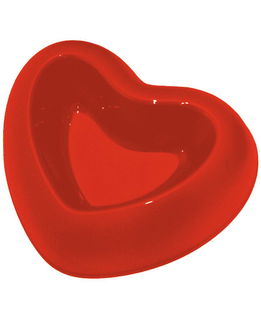 Ciotola plastica forma cuore cani gatti