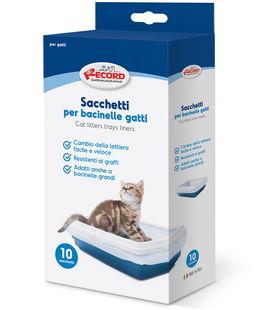 Sacchetti di ricambio per bacinelle gatti confezione da 10 pezzi