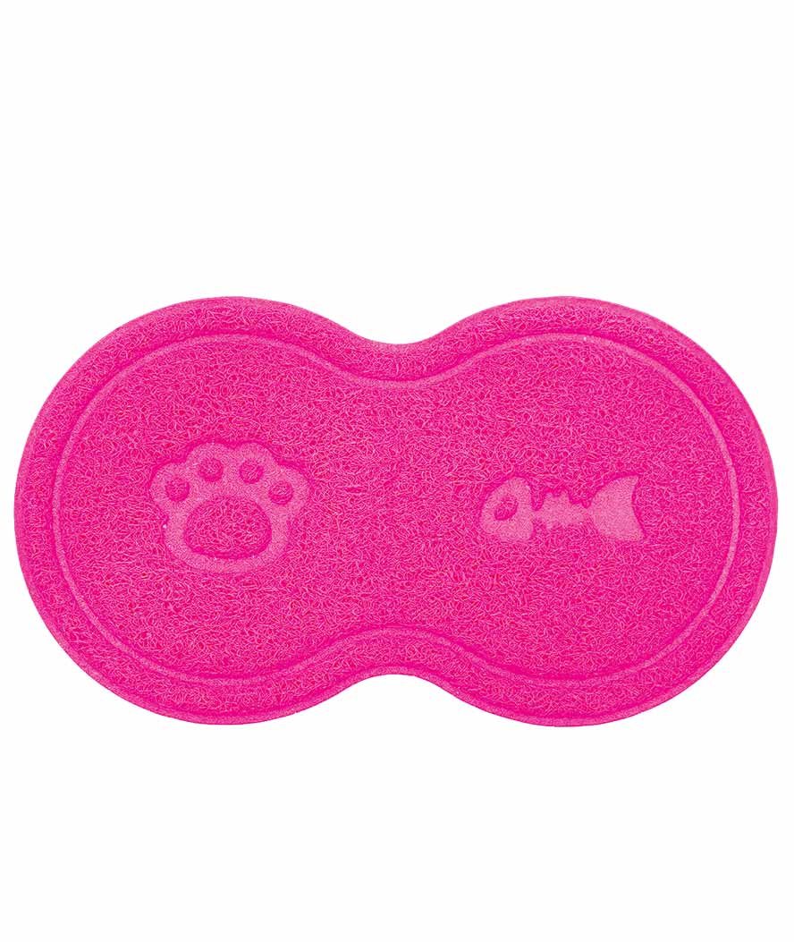 PROMOZIONE Tappetino sottociotola doppio in pvc per cani e gatti COLOR ROSA