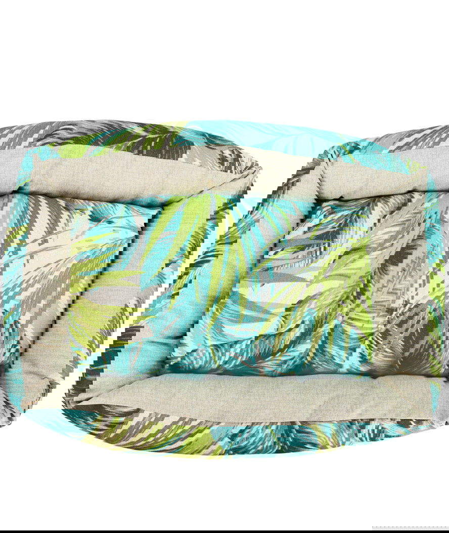 Cuccia in cotone con fantasia stampa digitale modello Tropical per cani e gatti  - foto 2