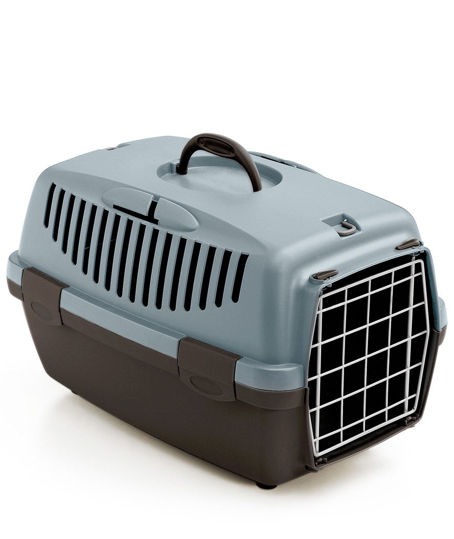 Trasportino Gulliver per cani e gatti con porta in metallo omologato per treno auto aereo