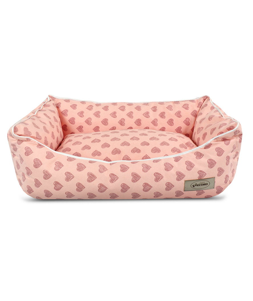 Cuccetta in tessuto antibatterico e gommini antiscivolo modello Pink Sofa per cani e gatti