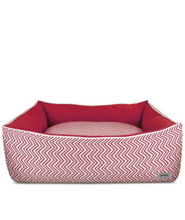 Cuccia Mia con imbottitura sostenuta e copertura traspirante con lavorazione trama jacquard per cani e gatti