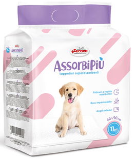 11 tappetini Assorbipiù assorbenti per cani con angoli adesivi 60x90 cm