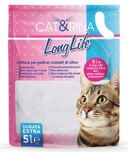 Long Life lettiera per gatti in cristalli di silice 5 litri