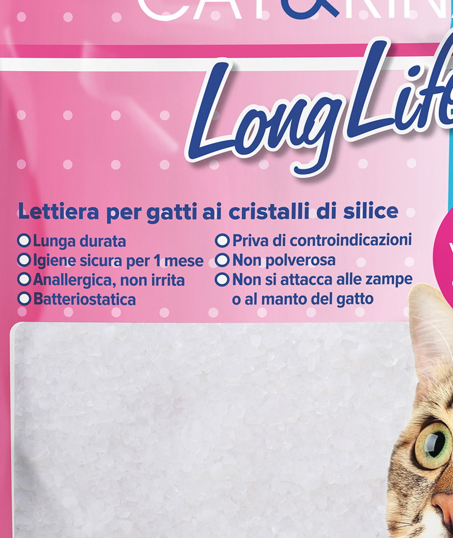 Long Life lettiera per gatti in cristalli di silice inodore da 5 litri - foto 2