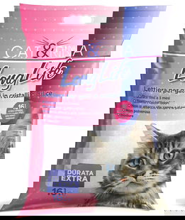 Long Life lettiera per gatti in cristalli di silice 16 lt