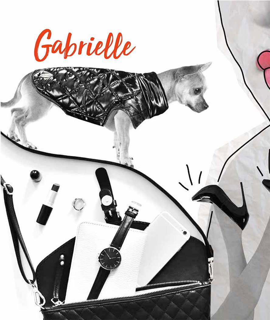 Cappotto impermeabile con interno in felpa e finish lucido modello Gabrielle per cani  - foto 4