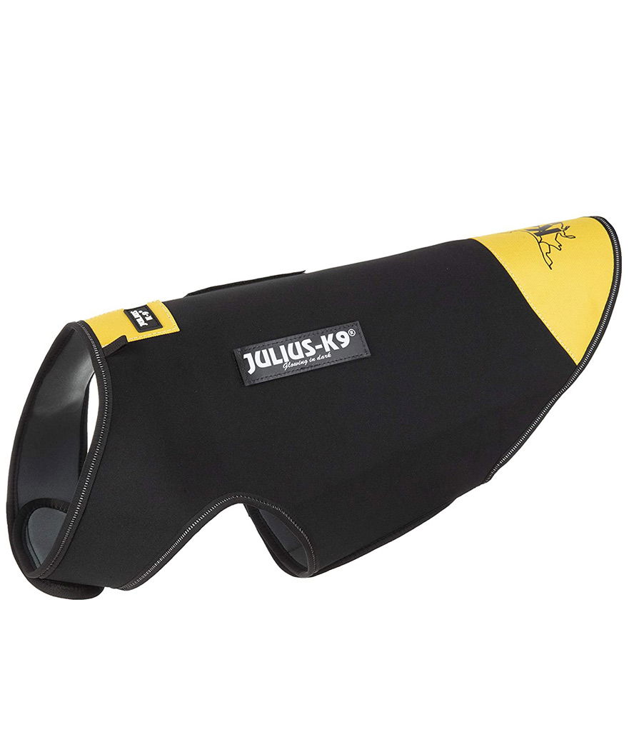 PROMOZIONE Cappottino Julius K9 impermeabile IDC in neoprene con bande catarifrangenti e alto isolamento termico per cani  taglia M