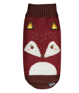 Maglioncino con dettagli ricamati modello Foxy per cani