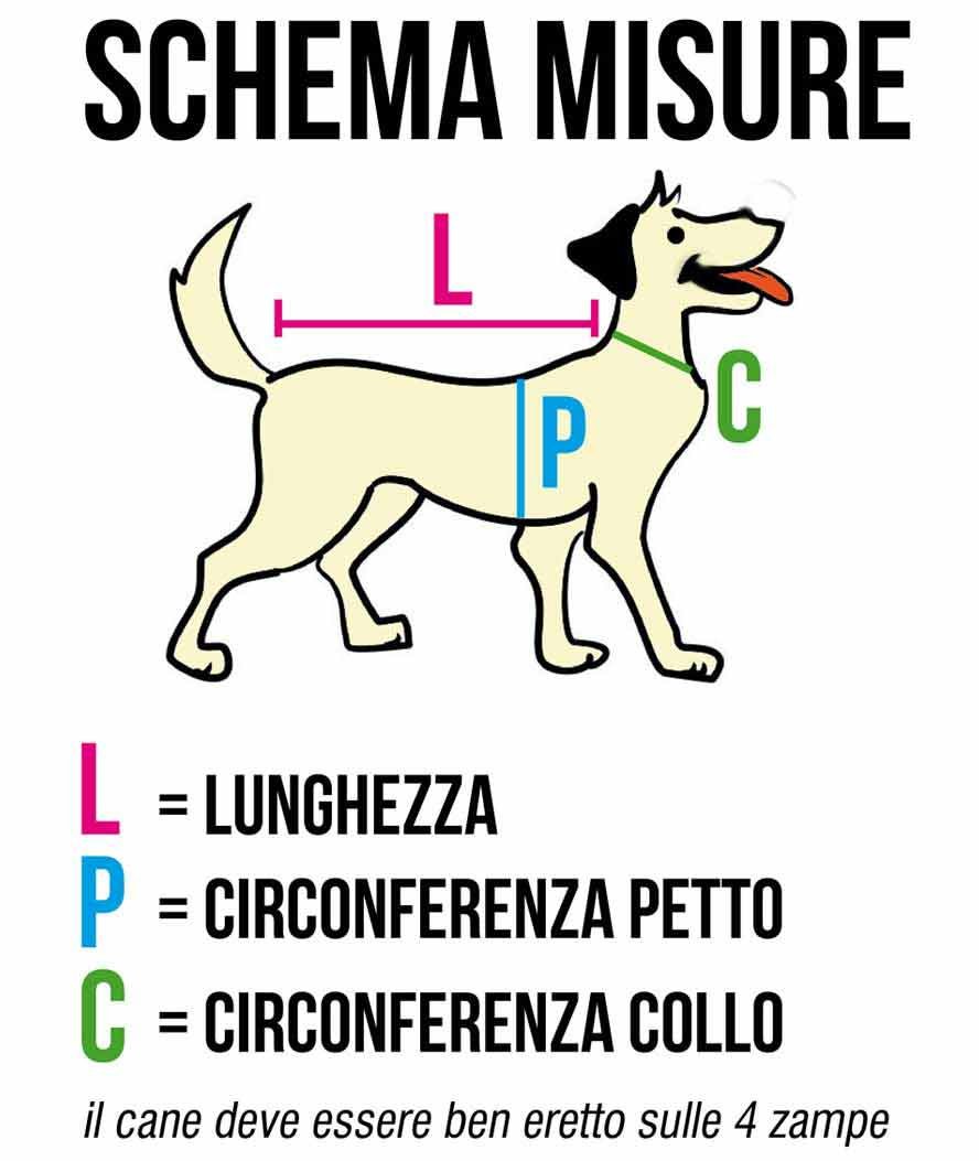 Maglietta in stile polo con logo ricamato per cani 20 CM BLU - foto 4