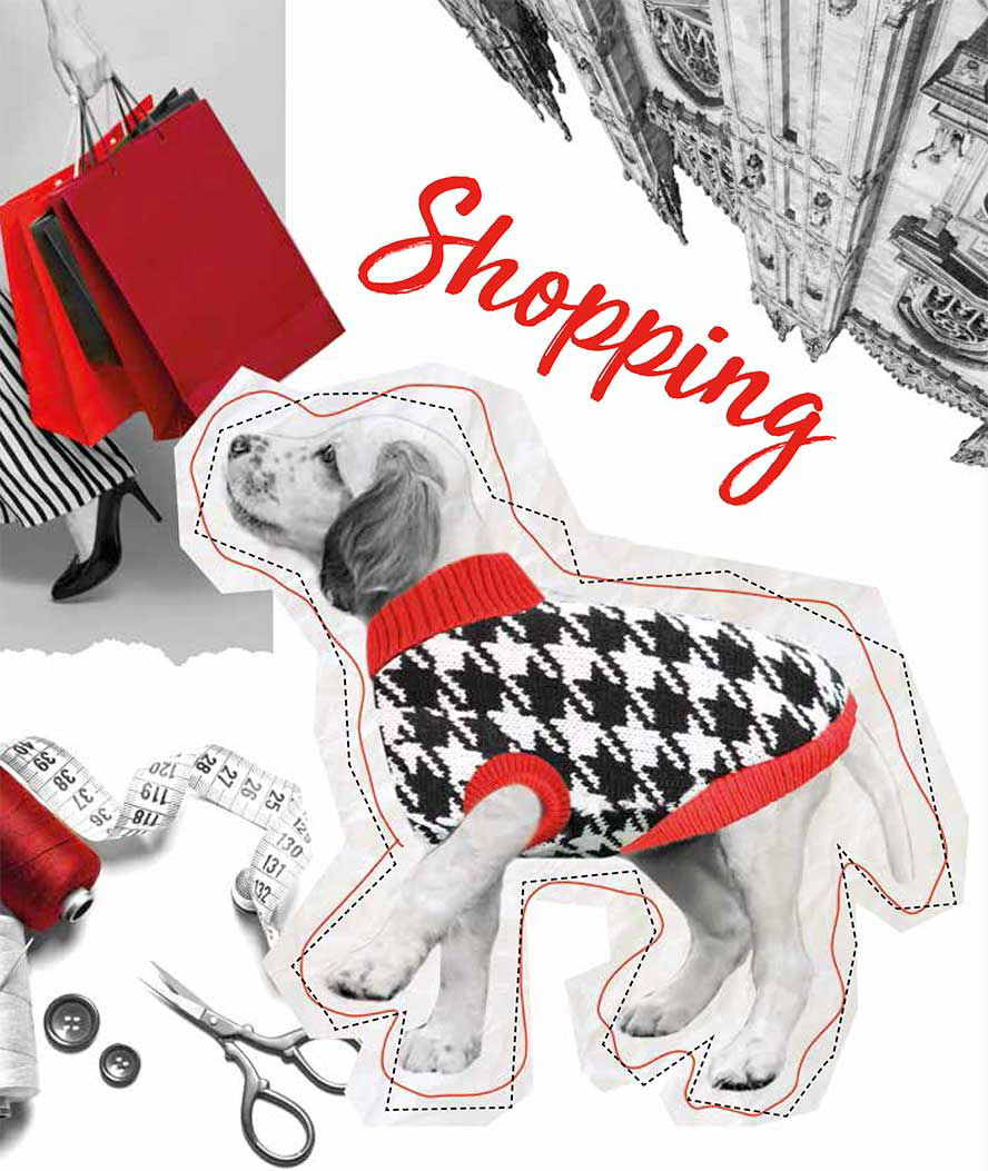Maglioncino a collo alto modello Shopping per cani - foto 2