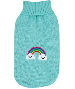 Maglioncino per cani a collo alto con patch modello Magic Land