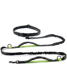 Guinzaglio sportivo in nylon con estensore elastico per cani