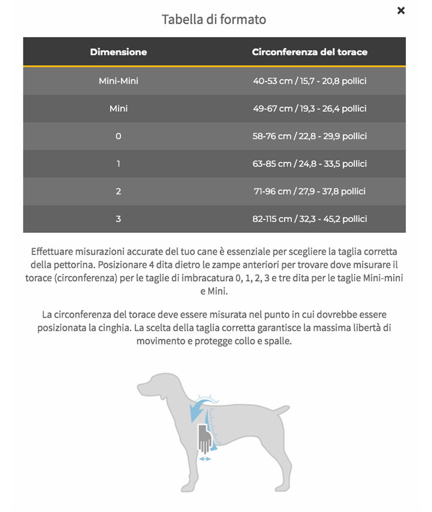 Pettorina Julius K9 IDC Harness Color & Gray Belt Tg Mini-Mini misura XS torace 40-53 peso 4-7 kg - foto 8