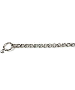 Collare a strozzo in acciaio inox a maglia corta per cani