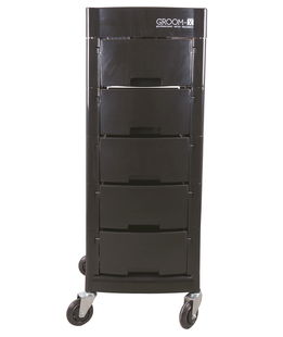 Carrello portaoggetti in plastica per la toelettatura modello Deluxe