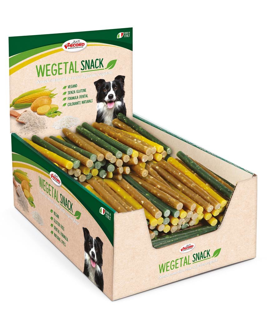 Bastoncini naturali Wegetal vegetariani per cani 180 pezzi - foto 1