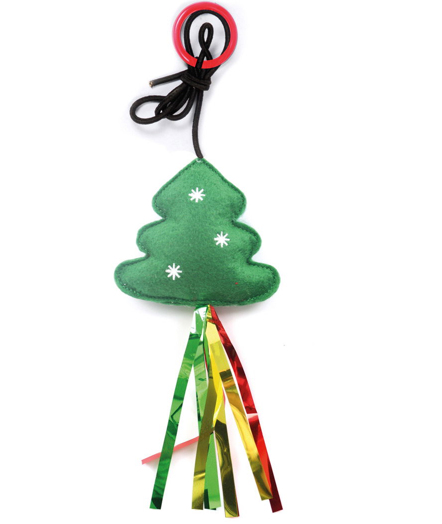 Gioco Albero di Natale in feltro per gatti