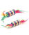 Cilindro colore arcobaleno con piume per gatti 6 cm