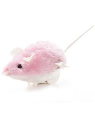 Gioco topo rosa a molla per gatti