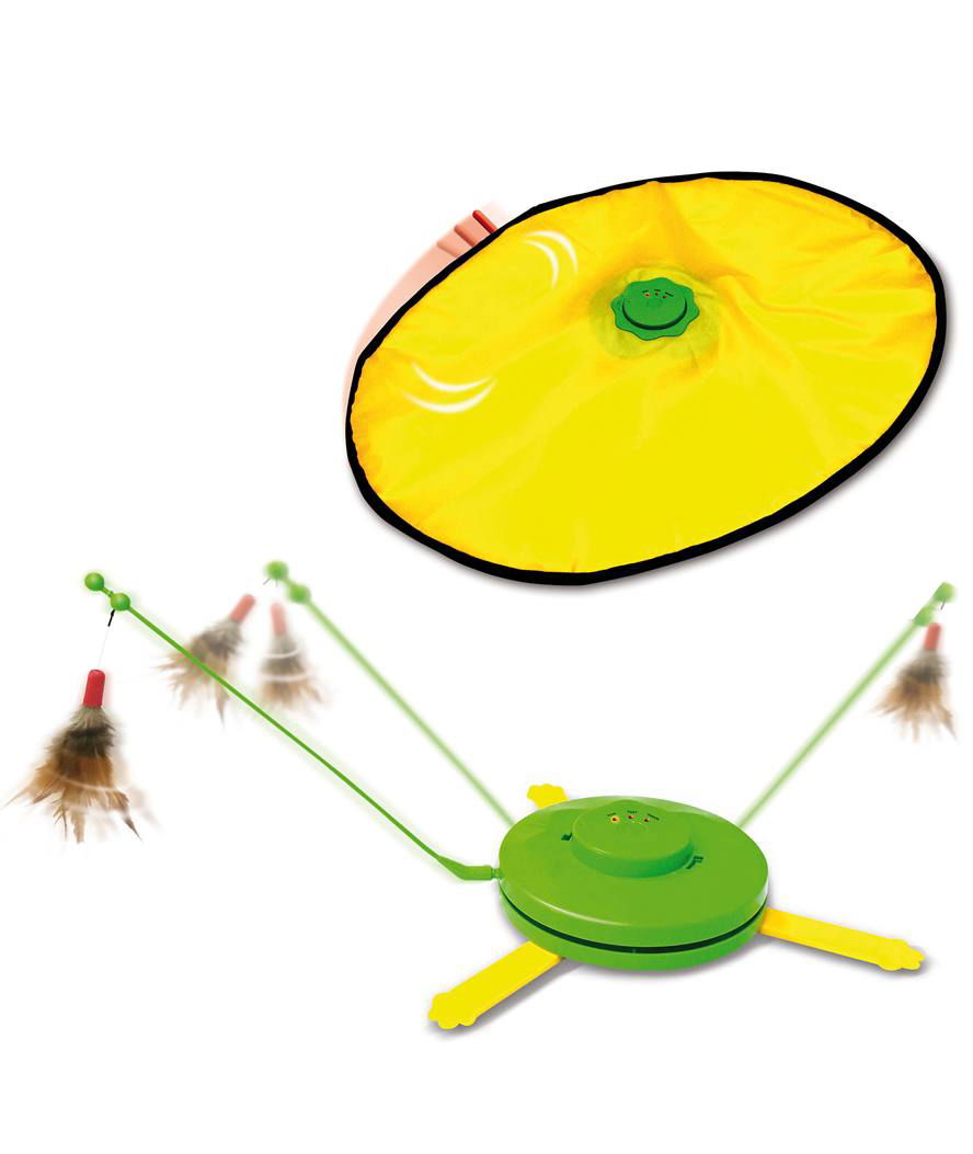 PROMOZIONE Crazy Toy gioco automatico 2 in 1 per gatti 15 x 5,8 cm