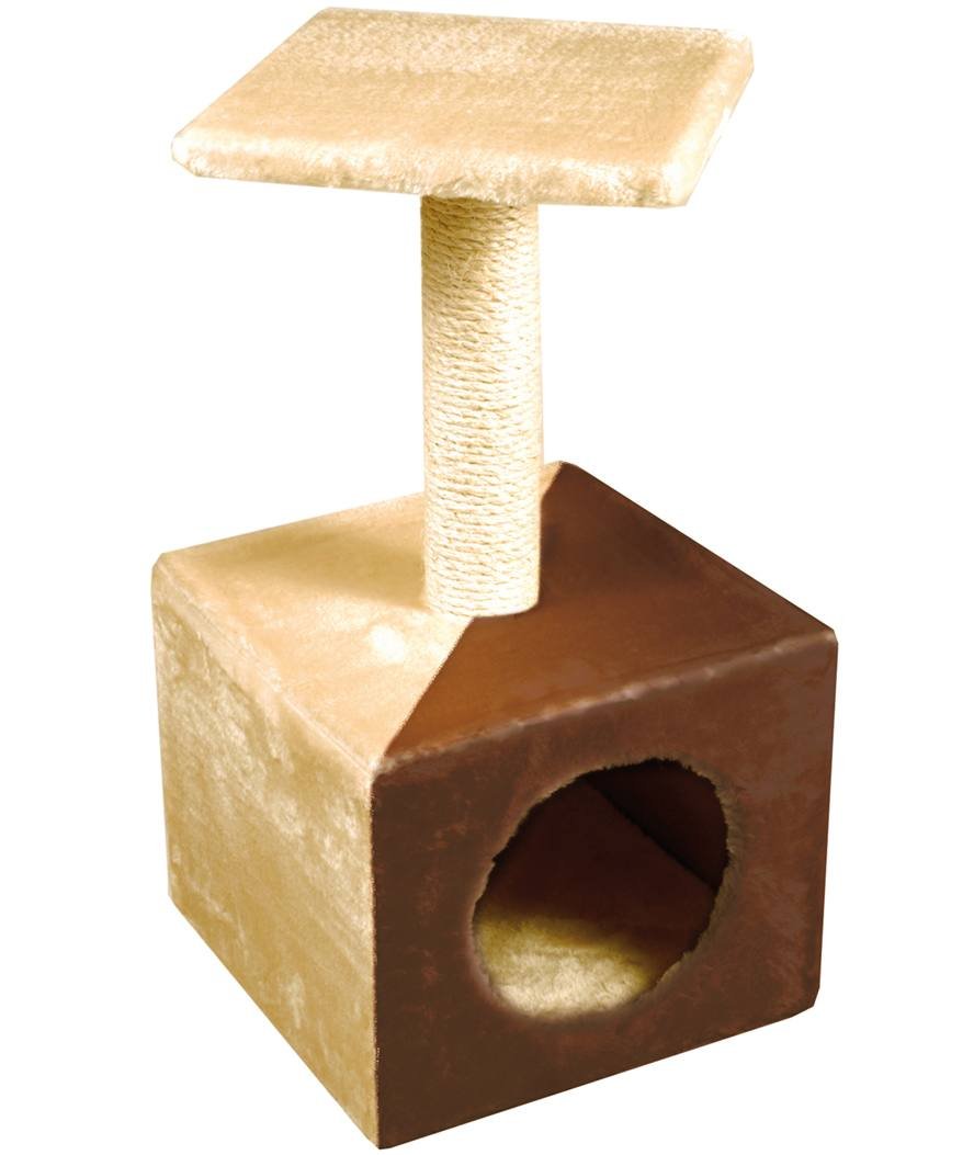 Tiragraffi a Colonna con base cubica modello Diabolo per gatti